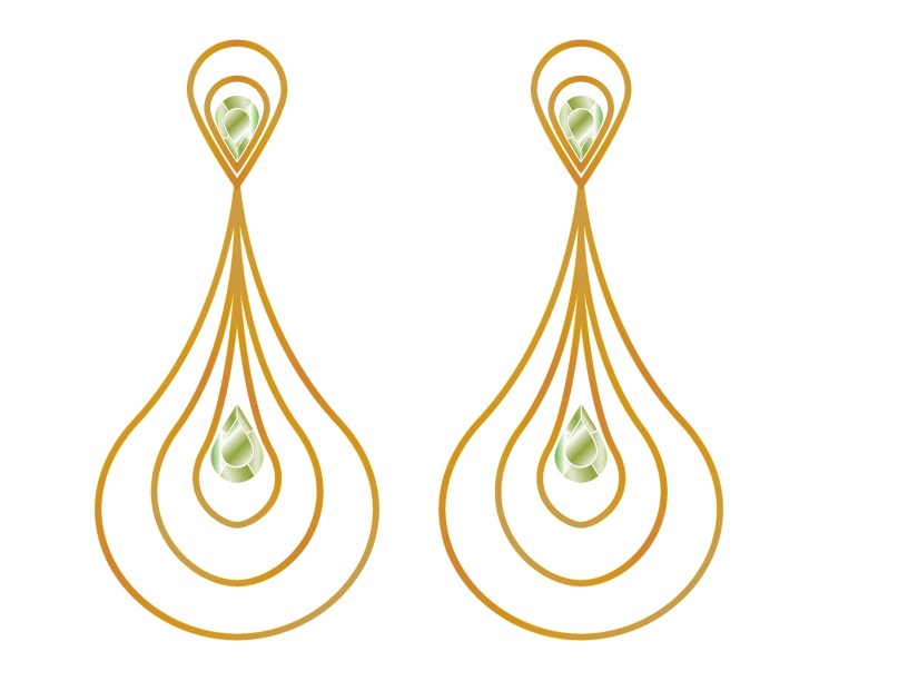 Brincos da coleção especial "Reserva". Crédito: Divulgação/ CiS Joias