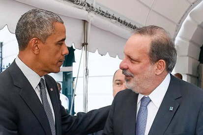 Barack Obama e Armando Monteiro rotativa