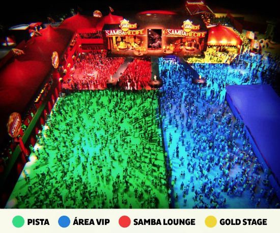 Estrutura do Samba Recife 2015. Crédito: Divulgação