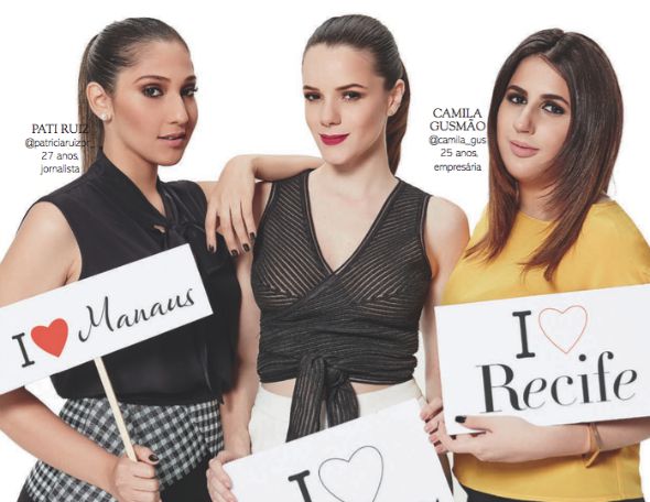 Matéria "Embaixadoras do Brasil" da Glamour de setembro. Crédito: Reprodução/Glamour