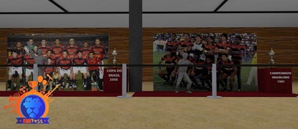 Exibição de troféus. Crédito: Divulgação/Sport Fan Fest