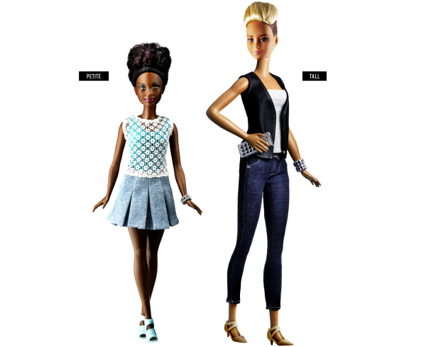 As Barbies Petit e a Tall - Crédito: Reprodução/Mattel