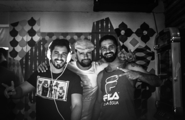 Os Djs Guigo, Barba e Titico comandam o agito - Crédito: Divulgação