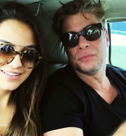 Pally Siqueira e Fábio Assunção em foto postada pela atriz no seu Instagram. Crédito: Reprodução Instagram