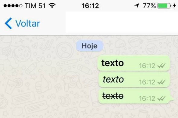 Novo recurso disponível no Whatsapp. Crédito: Reprodução/Whatsapp
