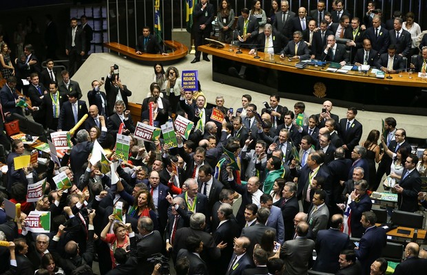 Votação do pedido de impeachment na Câmara dos Deputados  - Foto: Marcelo Camargo/ Agência Brasil