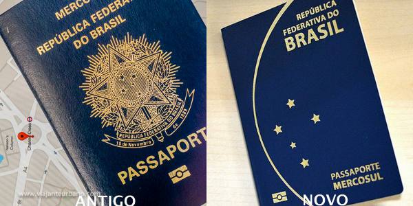 O passaporte brasileiro antigo e o novo
