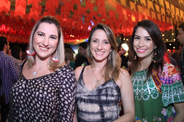 Luanna Falcão, Dayana Ximenes e Maria Eduarda Chaves - Crédito: Luiz Fabiano/Divulgação
