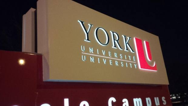 york-university-sign