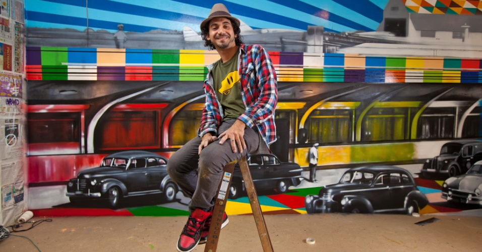 Eduardo Kobra faz exposição em Botafogo, no Rio - Crédito: Divulgação do artista