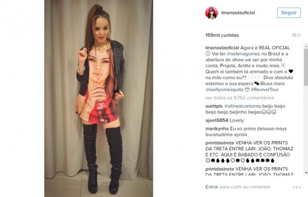 Larissa Manoela confirmou o show - Crédito: Reprodução/Instagram