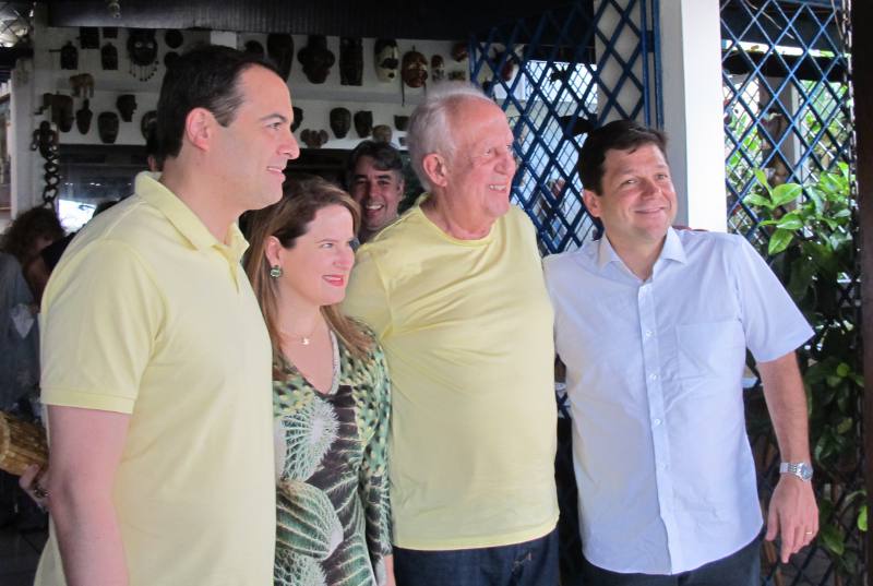 Paulo e Ana Luiza Câmara, Jarbas Vasconcelos e Geraldo Julio