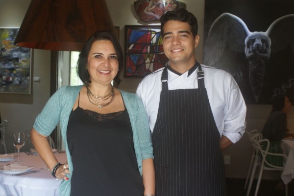 Márcia Cabral e o chef Daniel Bastos - Crédito: Divulgação