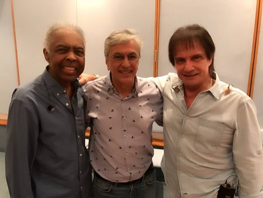 Gilberto Gil, Caetano Veloso e Roberto Carlos/TV Globo/Divulgação