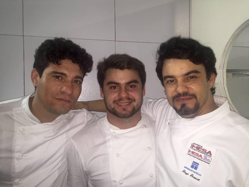 chefs Vanderley Cinti, Hugo e Julio Provout