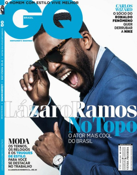 Lázaro Ramos na capa da GQ - Crédito: Divulgação