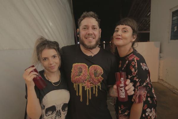 Bárbara Lima, André Nasa e Natascha Lux - Crédito: Celo Silva