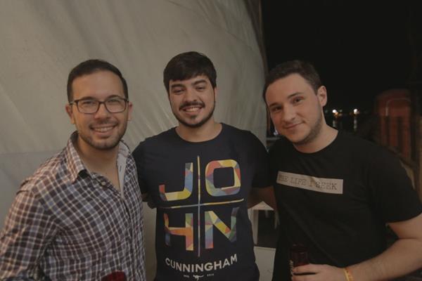 Mário Gil, Tadeu Rocha e Jorge Régis - Crédito: Celo Silva