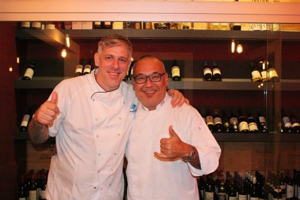 Os chefs Miguel Castillo e Márcio Fushimi - Crédito: Divulgação