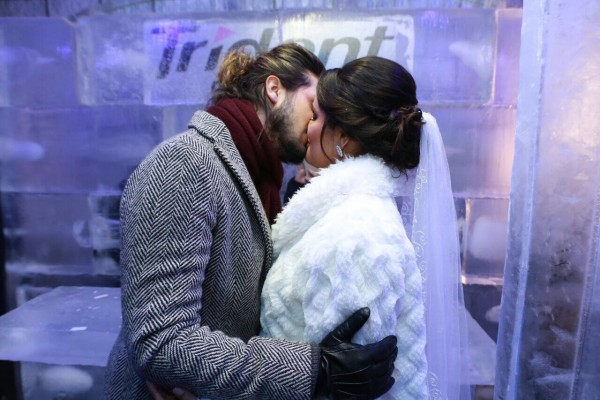 Luan Santana beija fã durante casamento em Campina Grande