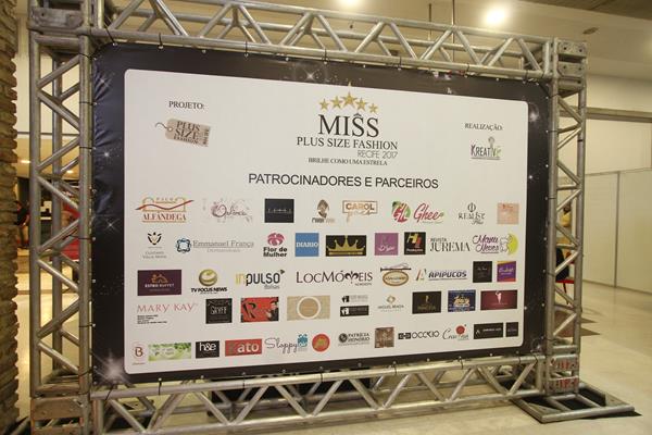 Patrocinadores do Miss Plus Size Fashion Recife - Crédito: Roberto Ramos