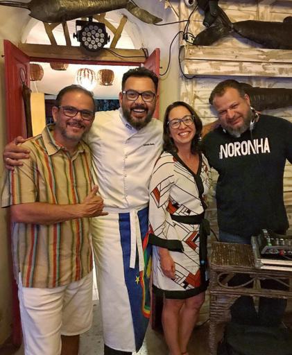 Hayrton Almeida, Auricelio Romao, Edna Moura e DJ Tkilla - Crédito: Marcelo Katsuki/Divulgação