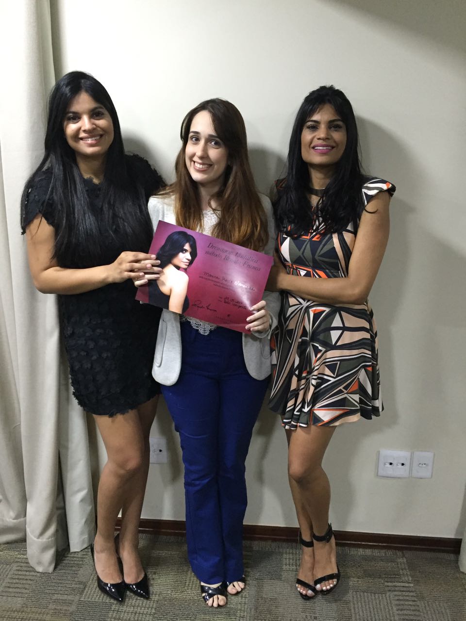 Marina Prado com Patricia e Renata França