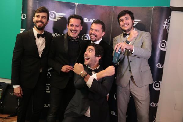 Rafael Lobo com o trio de DJs do Make u Sweat e Xand - Crédito: Luis Fabiano/Divulgação