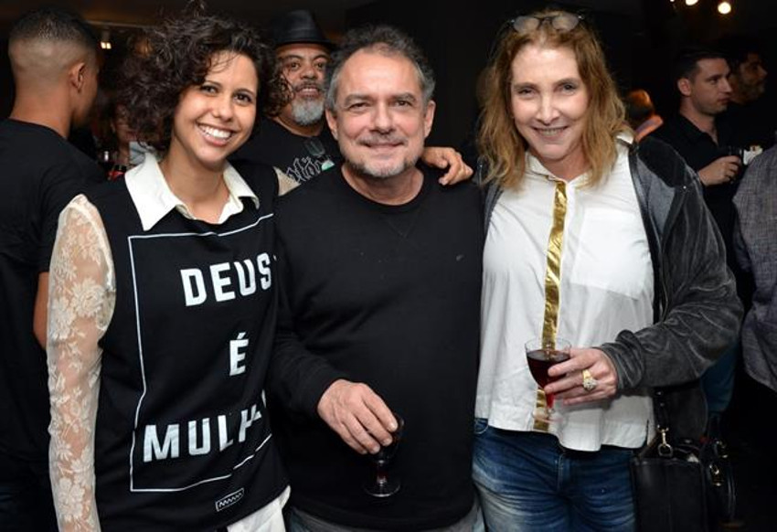 Cassia Vilas-Boas, João Falcão e Adriana Falcão