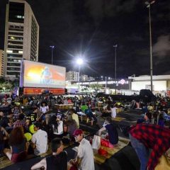 Programação do festival de cinema ao ar livre do Shopping Recife
