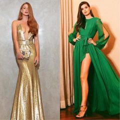 Decotes e transparência marcam a noite do Prêmio Glamour