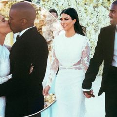 Kim Kardashian celebra 5 anos de casamento com Kanye West