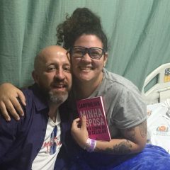 Carpinejar visita fã hospitalizada antes de noite de autógrafos no Recife