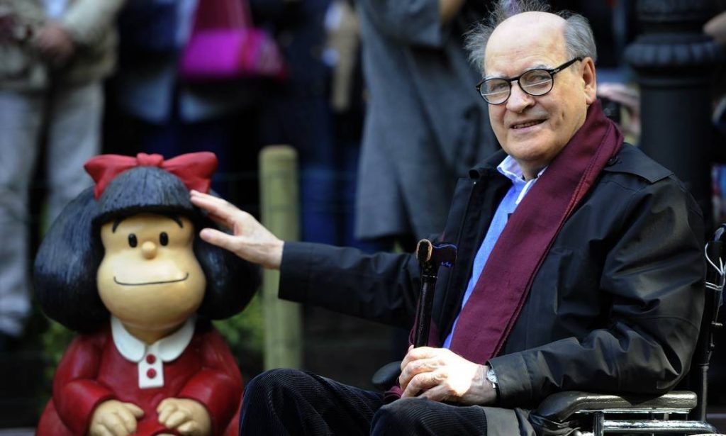 Quino, criador da icônica personagem Mafalda, falece aos 88 anos